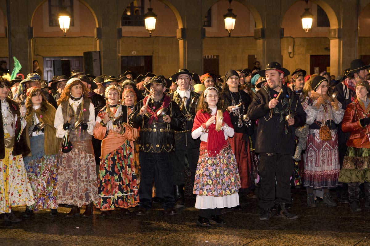 Caldereros del carnaval tradicional de San Sebastián