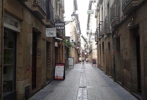 Calle Esterlines en San Sebastián